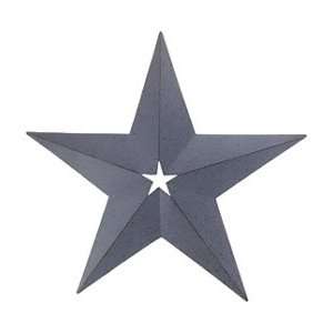 12 Inch Blue Barn Star w/Star Cut Out 