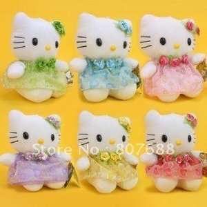  18cm cute hello kitty soft toy 3 colors mixed 24pcs/lot 
