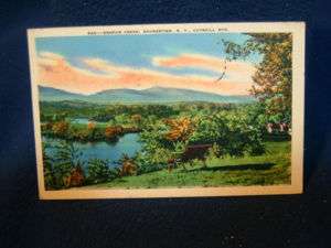 Esopus Creek Saugerties N.Y. 1936 postcard  