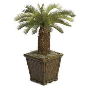   4610   3 Foot Plastic Cycas Palm   Two Tone Green