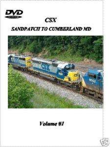 CSX Railroad Sandpatch to Cumberland Vol #1 DVD  