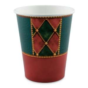  Holiday Elegance Hot & Cold Beverage Cups 9 Oz   Pack of 8 