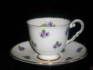 ROYAL STAFFORD   SWEET VIOLETS   CUP AND SAUCER SET  