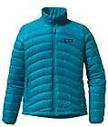   DOWN SWEATER 800 FILL GOOSE JACKET CURACAO BLUE AUTHENTIC WOMENS S NEW
