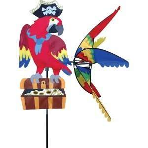  Party Animal Wind Spinner   Pirate Parrot Patio, Lawn 