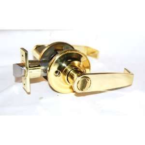  Scarborough Polished Brass Privacy Lever Lockset CS