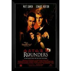 Rounders FRAMED 27x40 Movie Poster Matt Damon 