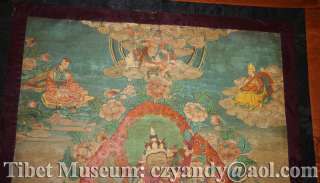   Amazing Sacred Old Antique Tibetan Buddhism Thangka Samvara Museum
