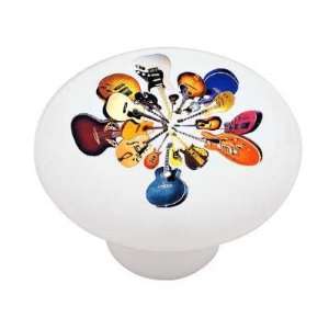   Flower Decorative High Gloss Ceramic Drawer Knob