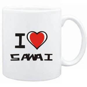 Mug White I love Sawai  Languages