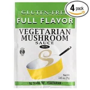 Full Flavor Foods Vegetable Mushroom Sauce Mix, 2.65 Ounce (Pack of 4)