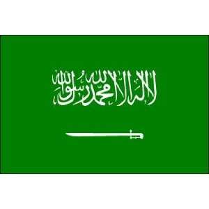  3 x 5 Feet Saudi Arabia Poly   indoor International Flag 