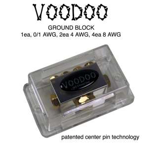 VooDoo Pos or Neg Ground Distribution Block 0/4/8 AWG  