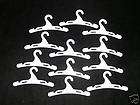 DOLL CLOTHES HANGERS with small hook   Plastic NEW y