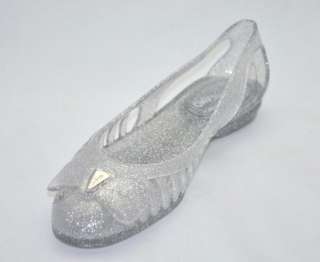 Authentic $180 Salvatore Ferragamo Womens Jelly Flats Shoes US 7 EU 