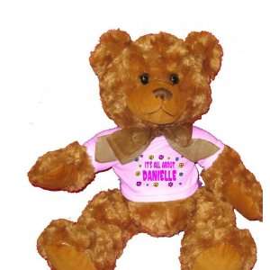   All About Danielle Plush Teddy Bear with WHITE T Shirt Toys & Games