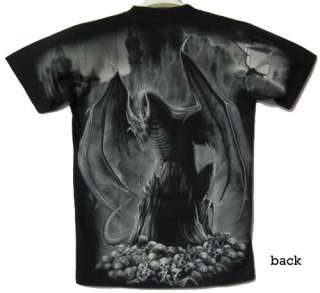 WARRIOR DRAGON T Shirt Black New D42 size XL  
