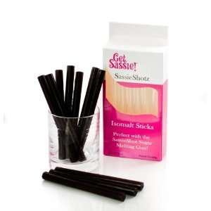  SassieShotz Isomalt Sticks, Black Cloud