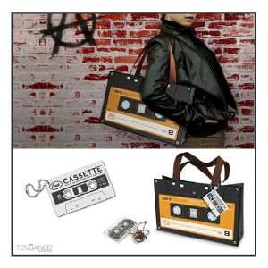  New Cassette Tote Bag Reusable Tape 80s Handbag Hip NWT 