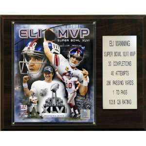  NFL Eli Manning Super Bowl XLVI MVP New York Giants Player 