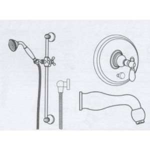  Justyna Collections Shower & Tub Filler Combo Eve E 7117 X 