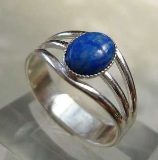 Vampire Diaries Protection Lapis Lazuli Adjustable Ring  