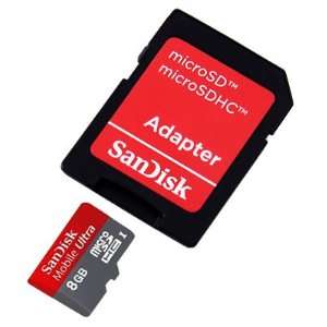  SanDisk 8GB Ultra microSDHC Memory Card
