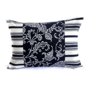  Orifashion Ink Blue Village Style Decorative Pillow 15 by 