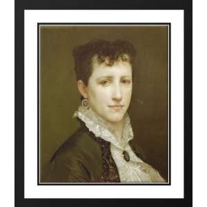 Bouguereau, William Adolphe 28x34 Framed and Double Matted Portrait of 