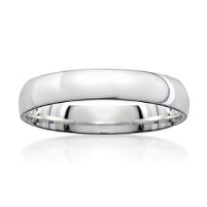  Mens 4mm Palladium Wedding Ring Jewelry