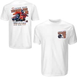  Reebok Chicago Bears 2008 Tailgating Schedule T Shirt 