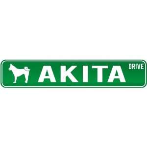  New  Akita Drive  Street Sign Dog