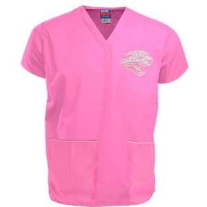  Jacksonville Jaguars Pink Breast Cancer Awareness Scrub 