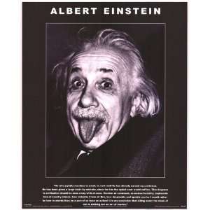  Albert Einstein Quote   People Poster   16 x 20