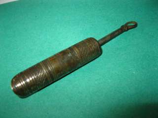 1850 antique Brass Gun Powder Measuring tool Gauge  