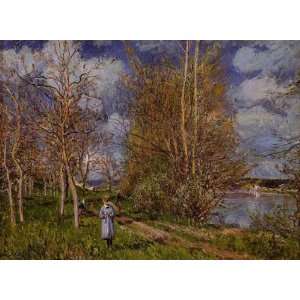   Small Meadow In Spring Alfred Sisley Hand Painted A