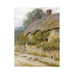 Cottage Near Wells Somerset by Helen Allingham. size 16.25 inches 