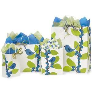  Blue Bird and Berries Paper Gift Bags set of 10 *Great 