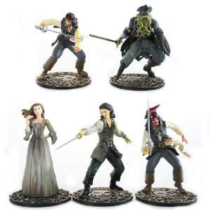  Pirates of the Caribbean Dead Mans Chest Trading Figures (Set 