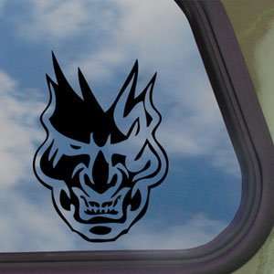  DEVIL DEMON SKULL DEATH Black Decal Truck Window Sticker 