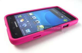 PINK Rubberized Hard Case Cover ATT Samsung Galaxy S II i777 Phone 