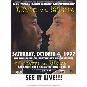  Lennox Lewis vs Andrew Golota by unknown. Size 17.00 X 11 