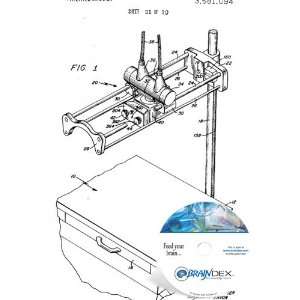  NEW Patent CD for X RAY APPARATUS 