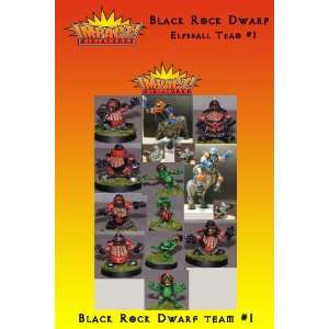  Black Rock Dwarf Fantasy Football Miniatures Toys & Games