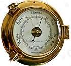 large brass barometer porthole royal mariner one day shipping 