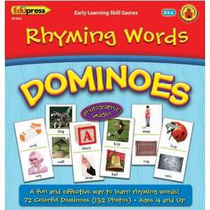  Rhyming Words Dominoes Toys & Games