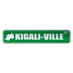   KIGALI VILLE ST  STREET SIGN CITY RWANDA