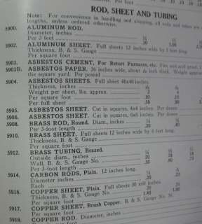 WELCH SCIENTIFIC Catalog Laboratory Asbestos 1928 Rare  