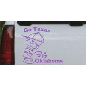  Go Texas Pee On Oklahoma Car Window Wall Laptop Decal 