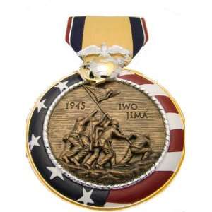   The Bradford Exchange Iwo Jima 1945 Wall Medal 